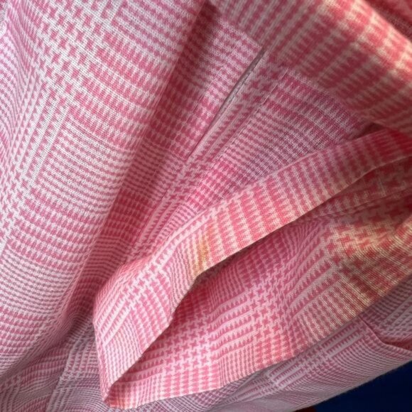 Vintage Pink Plaid House Dress by Housin Around - Picture 7 of 9